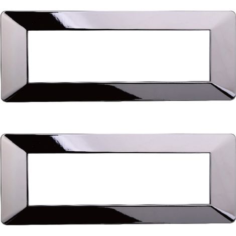 gloca Placche Plastica Compatibili Plana (2 Pezzi Cromato lucido, 7 Posti) (1/4)