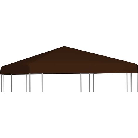 Gazebo Top Cover 310 g/m² 3x3 m Brown vidaXL
