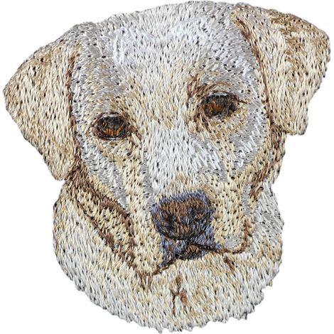 Labrador Retriever - toppa a forma di cane, toppa ricamata, decorazione unica per zaino di Art-Dog (1/3)