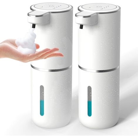 Automatischer Schaumseifenspender – 380 ml, USB-wiederaufladbare, berührungslose Wandseifenpumpe mit 4 einstellbaren Füllstufen