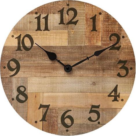 40 cm Vintage Digitalwanduhr, rundes Design, modern, geräuschlos (1/5)