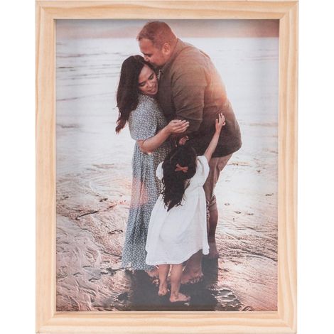 Cadre Photo Flottant - 10x15cm - Cadre Photo Double en Acrylique, Cadre en Pin (1/5)