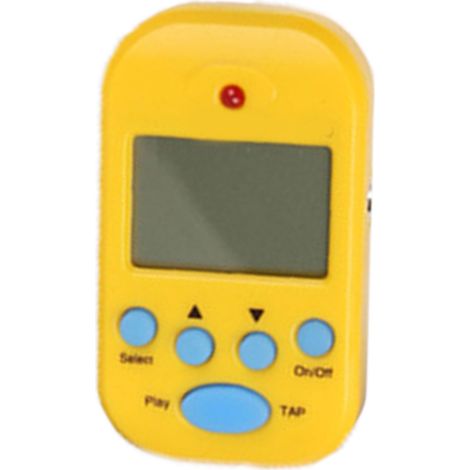 Mini métronome électronique avec sortie casque professionnelle à deux canaux, adapté à la guitare, au piano et au violon. M50 Jaune. (1/5)