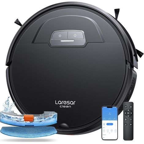 Aspirateur Robot Evol 3, Robot Aspirateur Laveur 3 en 1,Robot Aspirateur 10000Pa d'Aspiration,180min d'Autonomie, avec contrôle par Application, idéal pour Les Poils d'animaux, Les (1/5)