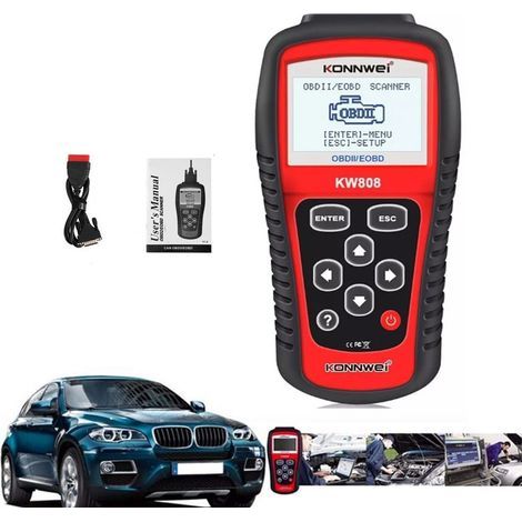 KW808 OBD2 OBDII EOBD Car Code Reader Diagnostic Scanner Error Code Analysis Tool (1/5)