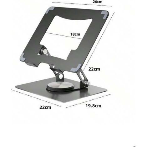 Support ordinateur portable pliable réglable 1 pièce, pour petits ordinateurs tablettes iPad livres (1/4)