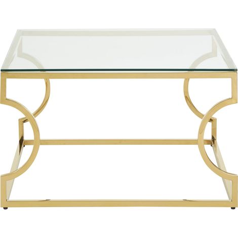 Interiors by Premier Contemporary Curved Frame Coffee Table, Durable Lounge Display Table, Functional Sleek Decorative Table (1/5)
