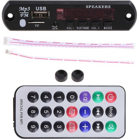 Kabelloses Bluetooth-WMA-Decoder-Board-Audiomodul-Radio-MP3-Player mit Fernbedienung