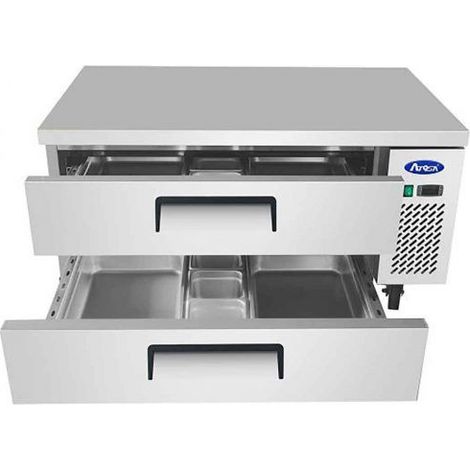 Soubassement Réfrigéré Positif 2 Tiroirs - L 1230 à 1536 mm - Atosa (1/4)