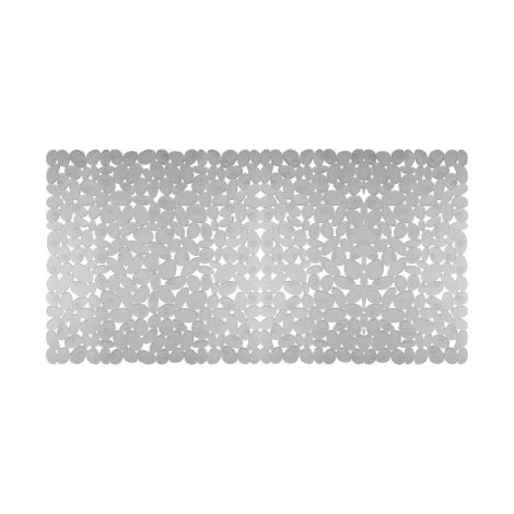 Tapis de bain mode'le Sassolini antide'rapant avec ventouses de se'curite' 36 x 72 cm en PVC transparent tapis de douche Trasparente 72x36 Cm