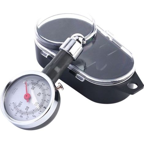 Gauge de Pression des Pneus Tester Tester Universal Car Ponde de Pneu de Voiture avec une Machine de Précision Matériau Métallique Robuste Taille Compacte Facile à Utiliser pour la (1/4)
