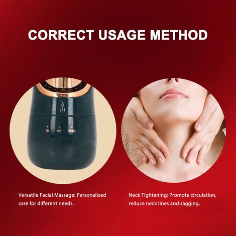 Ortviai Massageur Facial Électrique pour Raffermissement et Sculpture du Visage, Anti-double Menton et Anti-rides (1/4)