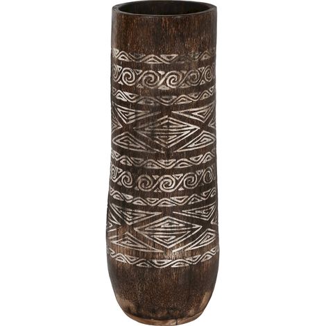 Cache-pot bois marron élégance intérieure chic - Marron boisé (1/4)