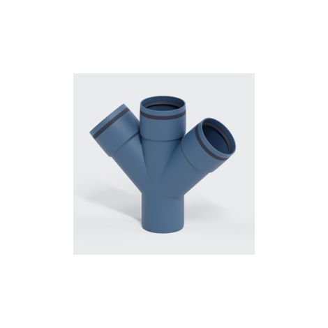 PO double branche POLO-KAL XS DN 75/75/45 degrés