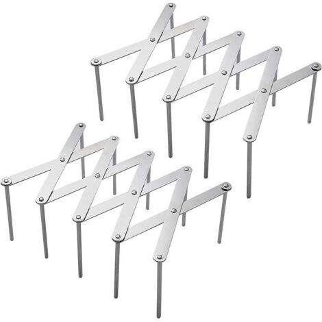 Pair Porte-couvercles, lot de 2 supports de rangement multifonctionnels en acier inoxydable, organisateur d'ustensiles de cuisine pour ranger casseroles, couvercles en verre et planches à découper (1/5)