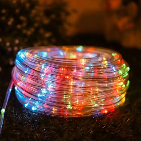 20 m lange, wasserdichte LED-Lichterkette für den Außenbereich, 200 mehrfarbige Deko-Glühbirnen mit Kupferdrähten