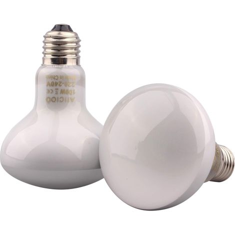 Ampoule Infrarouge - Lampe Chauffante Pour Reptiles Et Amphibiens - 100 W - 2 Pièces (1/5)