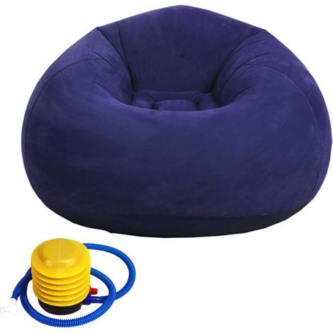 Canapé gonflable réglable, chaise étanche, meubles pliables-Bleu (1/5)