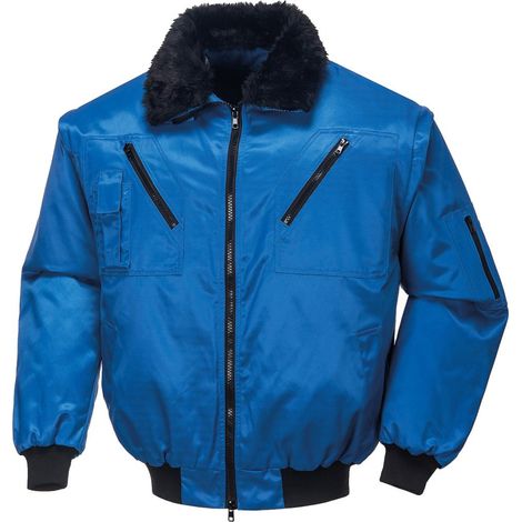 Pilotenjacke Achim kornblau, Gr. M (1/2)