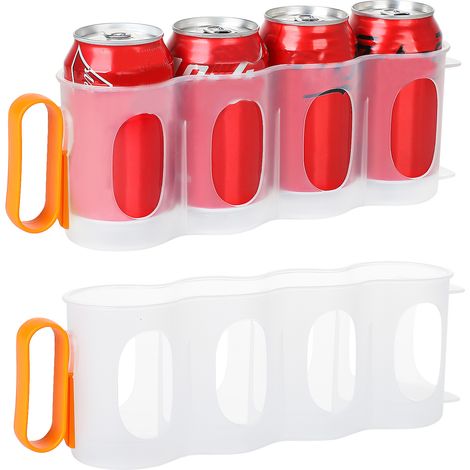Kühlschrank-Organizer – 28 cm Dosenhalter – BPA-freies PP – Gelb, Grün, Orange (1/5)