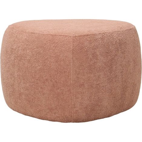 POUF TRIANGOLARE CM 55X55 H. 34 IN TESSUTO EFFETTO BOUCLE' TERRACOTTA