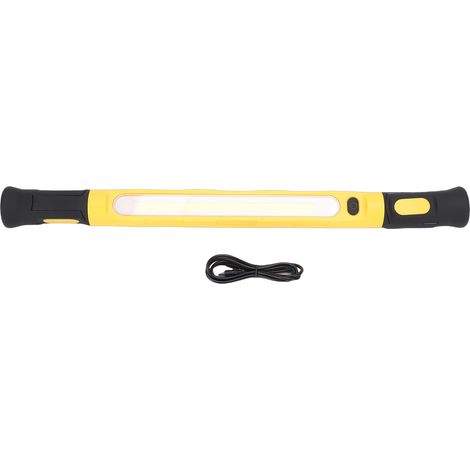 Barre lumineuse de travail sous capot, 2000lm, 5000mAh, LED rechargeable, magnétique, avec crochet, pour mécanicien, réparation de voiture, Garage, jaune. (1/5)