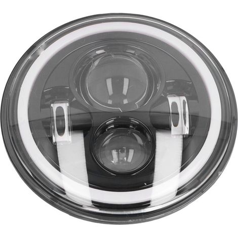 Faro motociclo LED 7 pollici, luminosità elevata, resistente, universale, DC 9-36V, luce frontale. (1/3)