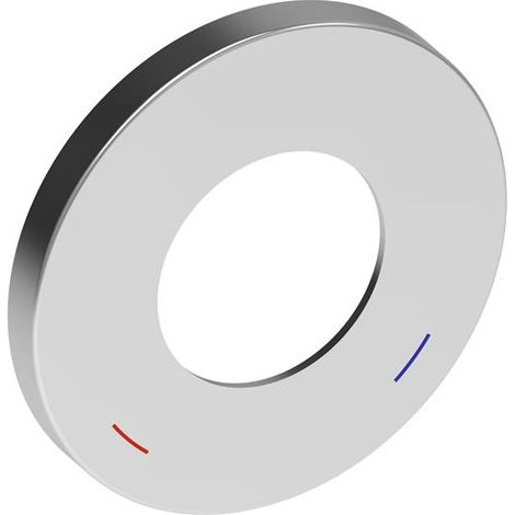 Rosace murale IXMO 105 mm, ronde, en laiton, finition inox KEUCO