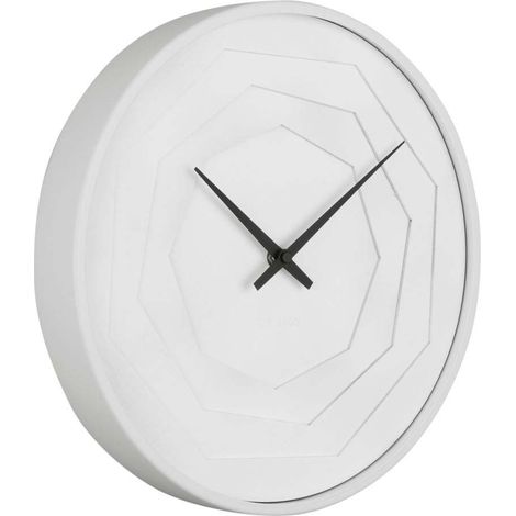 Horloge murale ronde à relief LAYERED ORIGAMI (1/4)