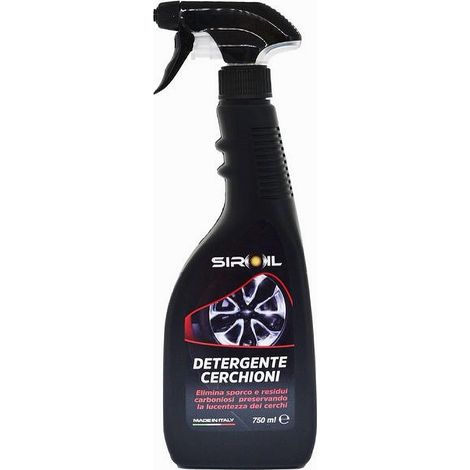 TRADE SHOP - Detergente Pulisci Lucida Sporco Residui Cerchi Cerchioni Auto 750 Ml Sir-dcerc -
