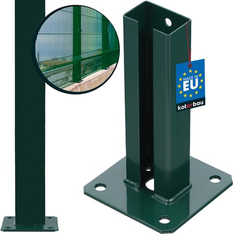 Base de poste atornillable 60x40 verde (1/5)