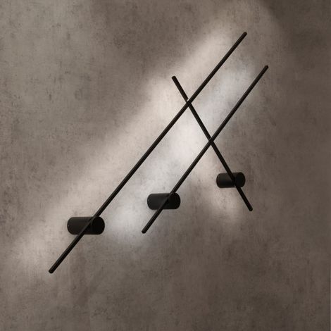 Applique Led Tige Noir Tobago 125 Cm (1/2)