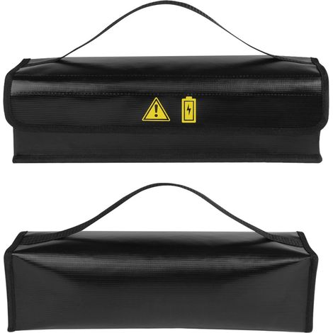 Bolsa para batería de bicicleta eléctrica (5 unidades): protección ignífuga, seguridad, almacenamiento, transporte y carga (49 x 15 x 15 cm)