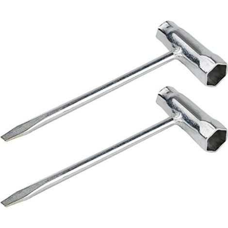Scie à essence / tronçonneuse électrique / tondeuse à gazon manchon clé de jardin bougie d'allumage accessoires de tondeuse à gazon clé à bec unique (pour scie à huile) - taille moyenne - 2 PCS (1/5)