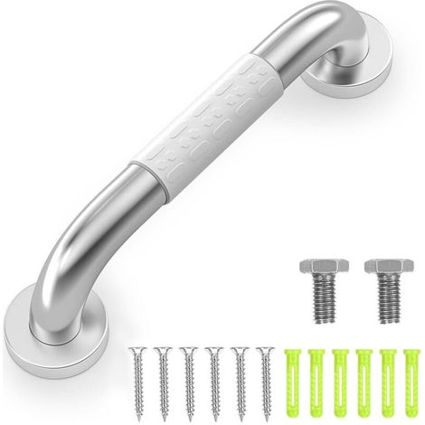 Barre D'appui - 1 Pièce - Acier Inoxydable - Anneau Fluorescent - Salle De Bain Et Escalier - 30cm (1/5)