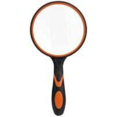 Grande loupe de lecture en verre pour livres scientifiques, journaux, lecture, insectes, passe-temps, observation de qualité supérieure,Noir et orange (1/4)
