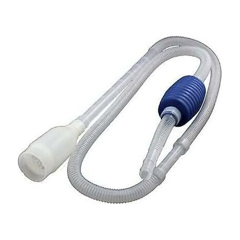 Propre Aquarium Siphon Réservoir de Nettoyage Accessoire Tube de Pompe Manuelle Aspire l'eau 160cm (1/4)