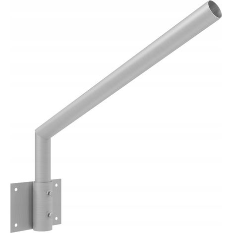 Staffa girevole per lampione stradale in acciaio inox, palo, braccio, staffa (1/4)