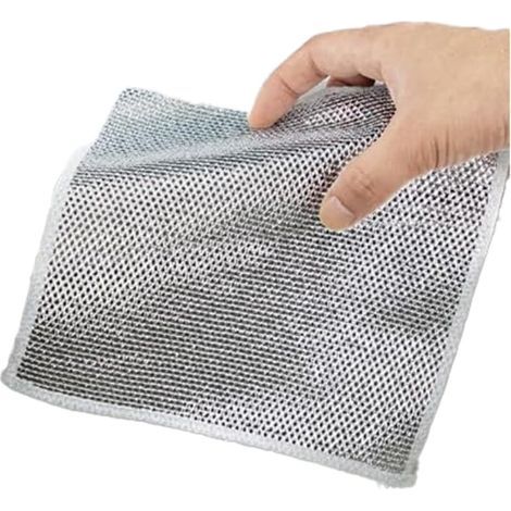 10 Pièces, Lavette Anti Rayures, Utilisation Humide et Sèche, Frotte et Nettoie la Vaisselle, les Éviers, les Comptoirs, les Cuisinières, Rinçage (1/5)