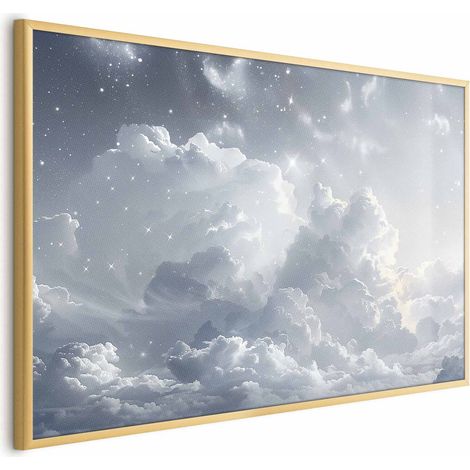 Poster – Astraler Frieden: Sterne verstreut über den zarten Wolken (1/4)