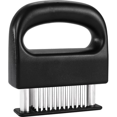 Attendrisseur de viande manuel en acier inoxydable, adapté pour attendrir le poulet, le steak et les grillades (outil de cuisine). (1/5)