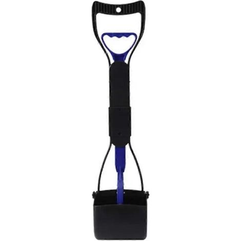 Ramasse-crottes pour chien avec long manche et grande conception pliable pour un nettoyage efficace des déjections animales (noir) (1/5)