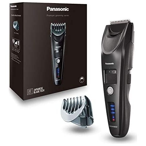 Panasonic ER-SC40-K803 Cortapelos para Barba para Hombres, Trimmer Portátil Resistente Al Agua, 20 Ajustes de Longitud, 1 Accesorios, indicador de batería LED, Inalámbrico y con Cable, Negro (1/5)