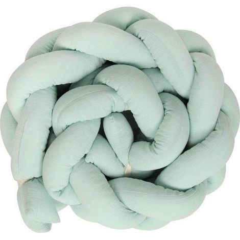 Babymatex Warkocz Muslin Protection de Lit Menthe 200 cm