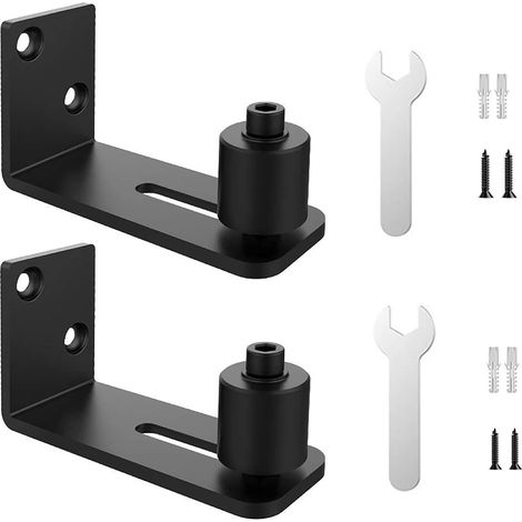 Guide de sol pour porte de grange coulissante acier, réglable (1/5)