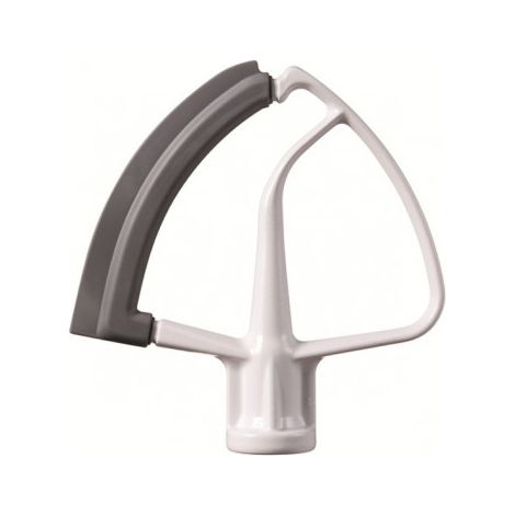 KitchenAid 5KFE5T Batidor Plano Flexible Blanco y Gris