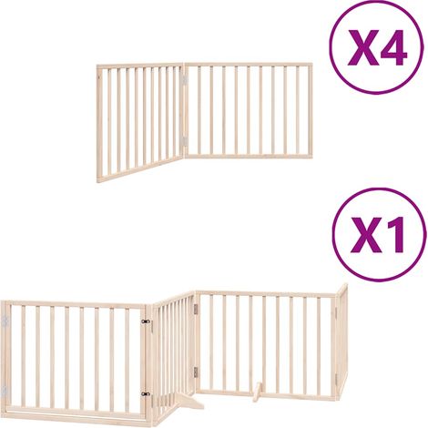 Maison Exclusive - Cancello per Cani Porta Pieghevole 12 Pannelli 960 cm in Pioppo