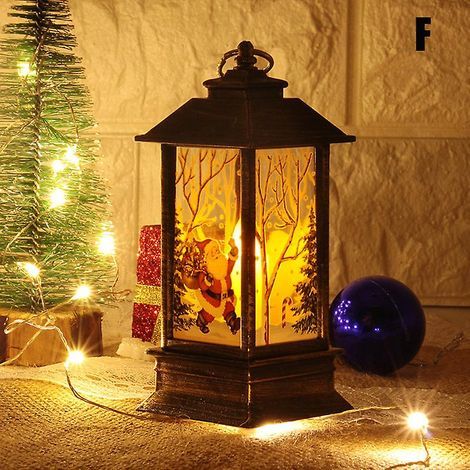 Kleine Weihnachtslaterne, Schreibtischlampe, festliche Tischdekoration für die Hausbar (1/3)
