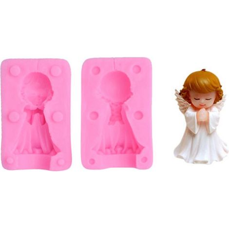 en silicone 3D ange garçon et fille pour faire soi même des (1/4)