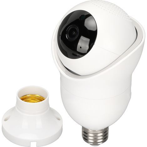 Caméra de Sécurité WiFi 360° avec Interphone, Vision Nocturne et Douille E27 pour Domicile (1/5)